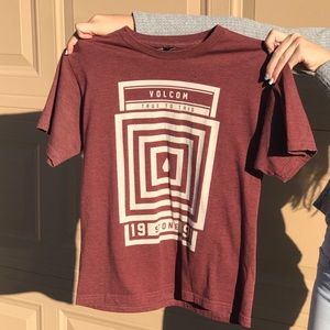 Volcom red shirt